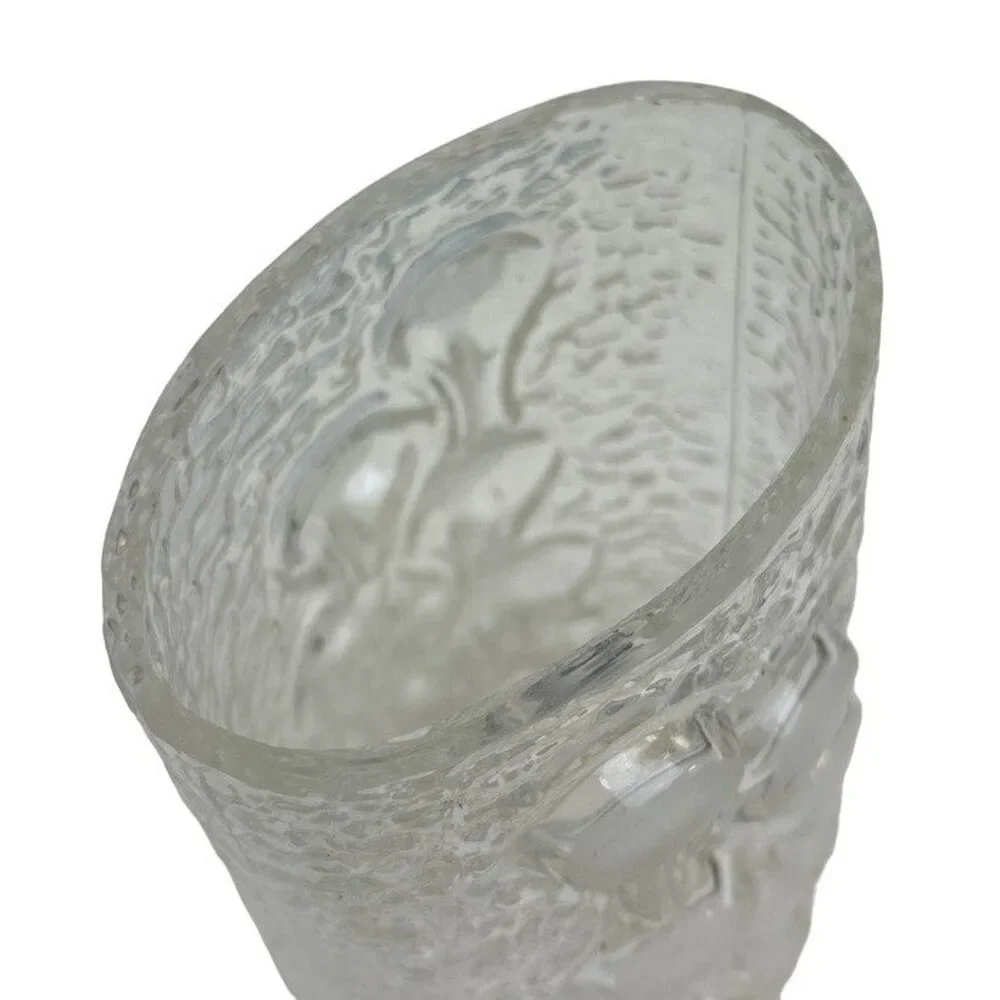 Vintage Wild Mushroom Floral Spores Shaped Glass Oval 7